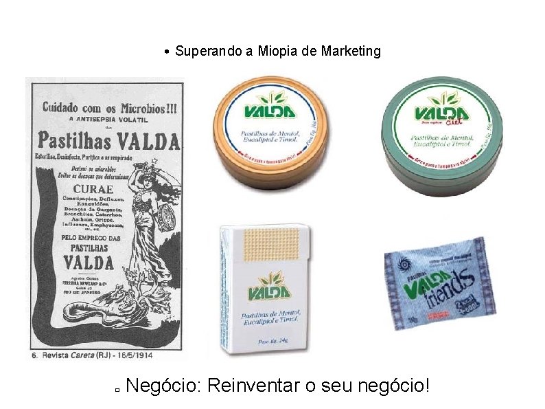  • Superando a Miopia de Marketing � Negócio: Reinventar o seu negócio! 