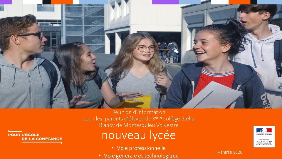 Réunion d’information pour les parents d’élèves de 3ème collège Stella Blandy de Montesquieu Volvestre Réunion d’information pour les parents d’élèves de 3ème collège Stella Blandy de Montesquieu Volvestre