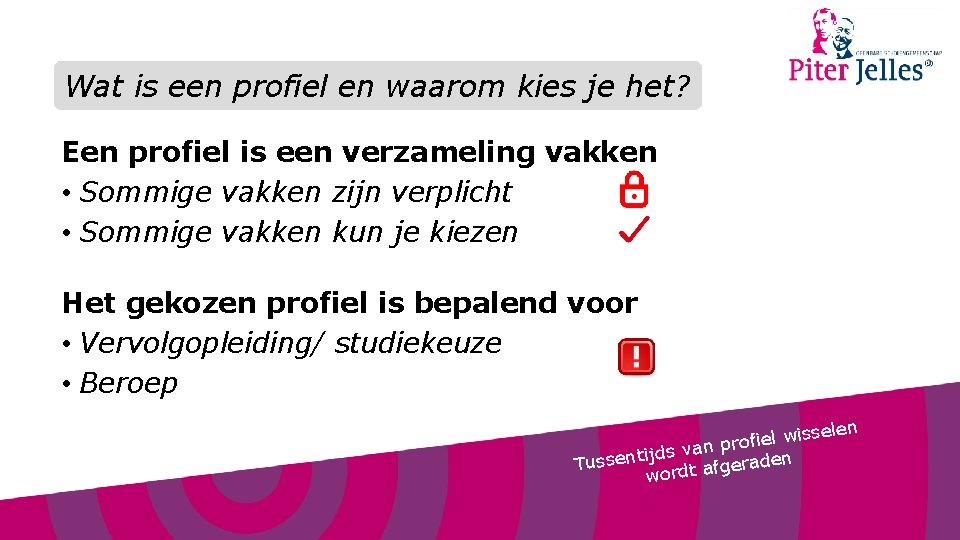 Wat is een profiel en waarom kies je het? Een profiel is een verzameling