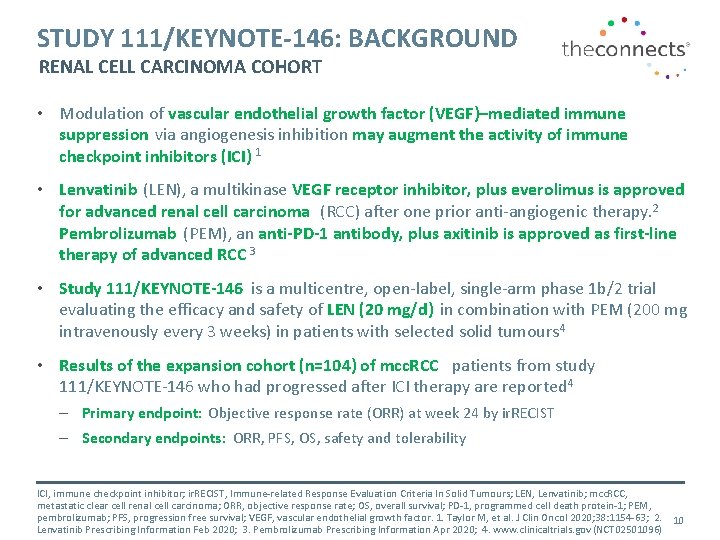 STUDY 111/KEYNOTE-146: BACKGROUND RENAL CELL CARCINOMA COHORT • Modulation of vascular endothelial growth factor STUDY 111/KEYNOTE-146: BACKGROUND RENAL CELL CARCINOMA COHORT • Modulation of vascular endothelial growth factor