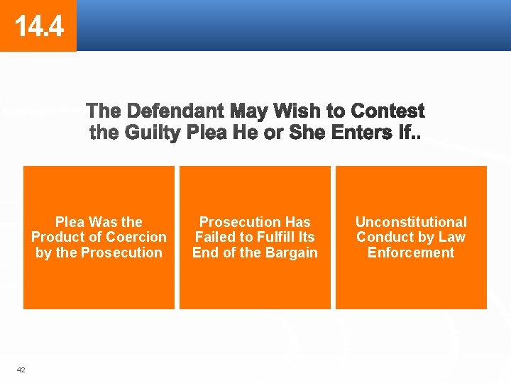 14. 4 Plea Was the Product of Coercion by the Prosecution 42 Prosecution Has