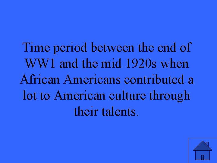 Time period between the end of WW 1 and the mid 1920 s when