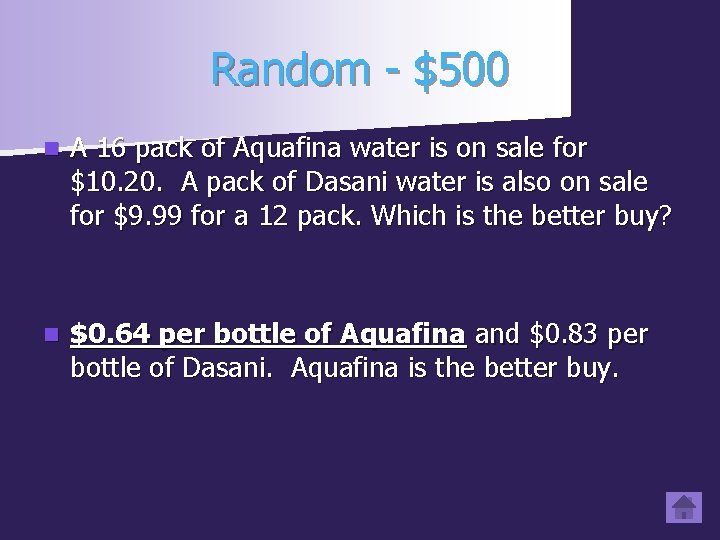 Random - $500 n A 16 pack of Aquafina water is on sale for