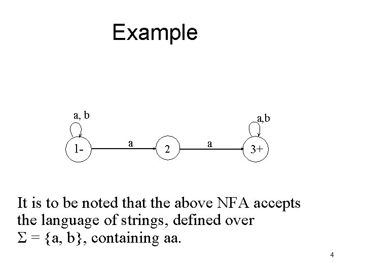 Example a, b 1 - a, b a 2 a 3+ It is to