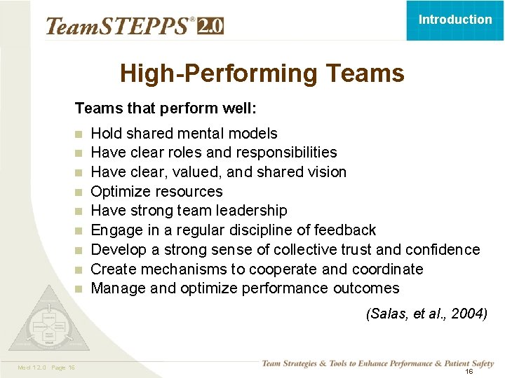 Introduction High-Performing Teams that perform well: n n n n n Hold shared mental