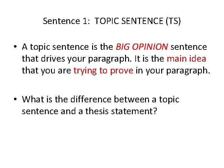 The Shaffer Model How to Write a WellOrganized