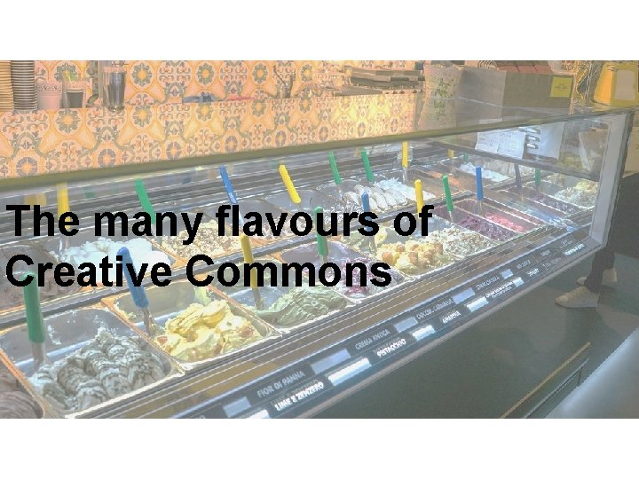The many flavours of Creative Commons 