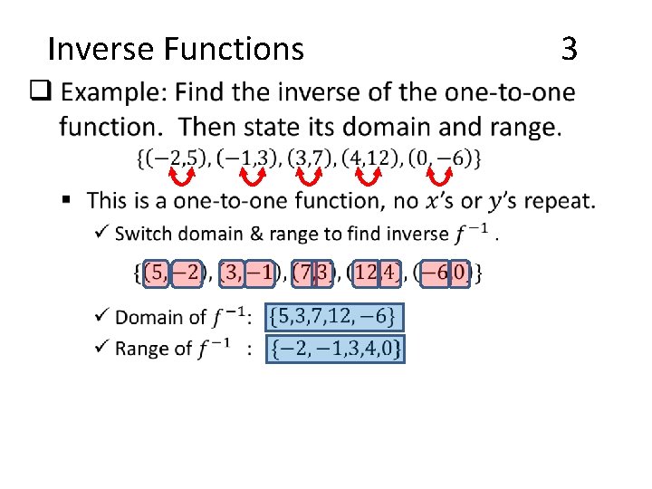 Inverse Functions • 3 