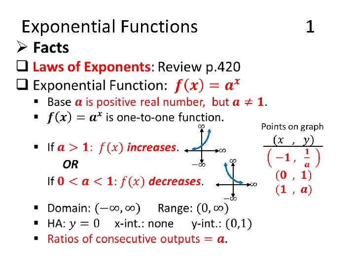 Exponential Functions • 1 