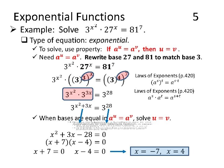 Exponential Functions • 5 