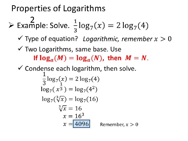 Properties of Logarithms 2 • 