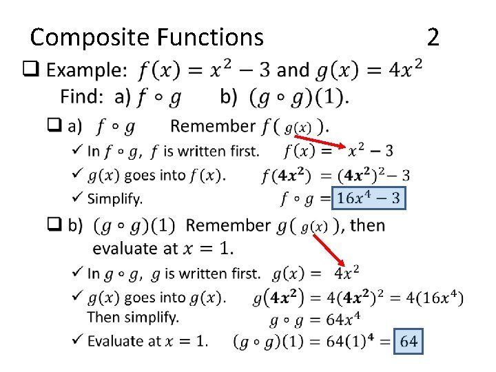 Composite Functions • 2 