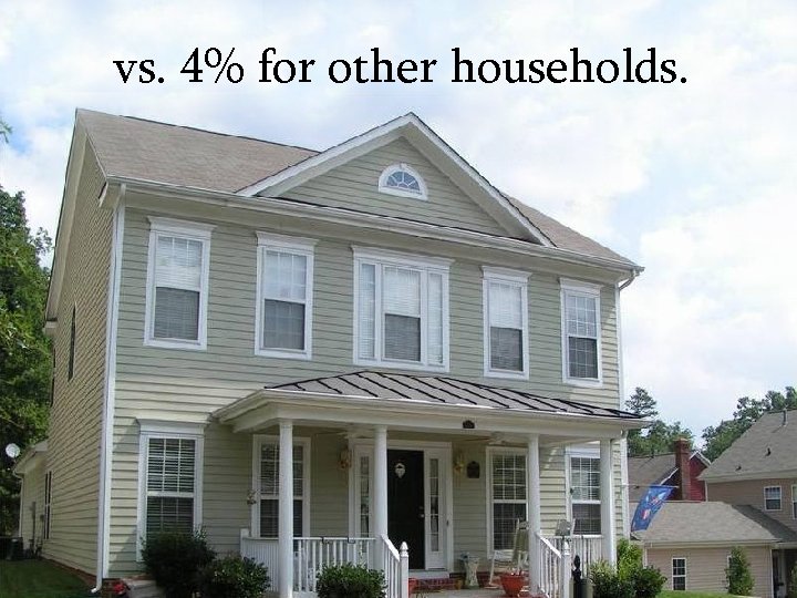 vs. 4% for other households. 