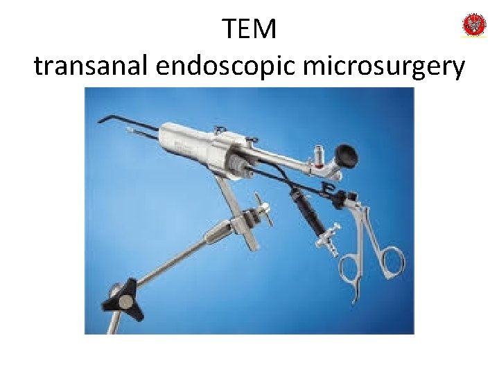 TEM transanal endoscopic microsurgery 