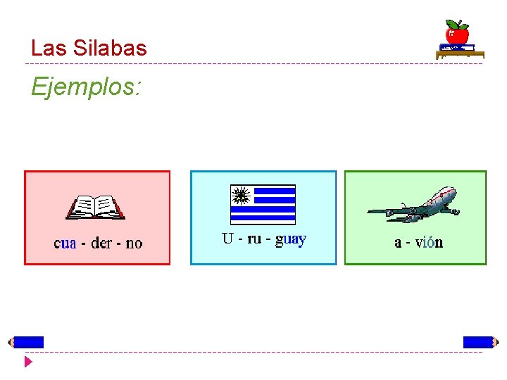 Las Silabas Ejemplos: 