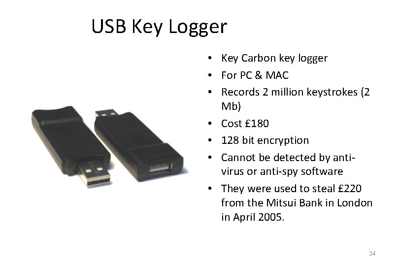 USB Key Logger • Key Carbon key logger • For PC & MAC •