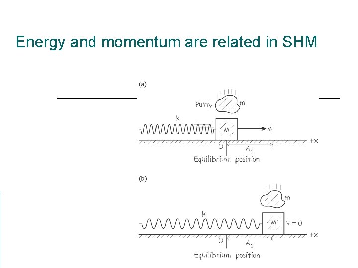 Energy and momentum are related in SHM 