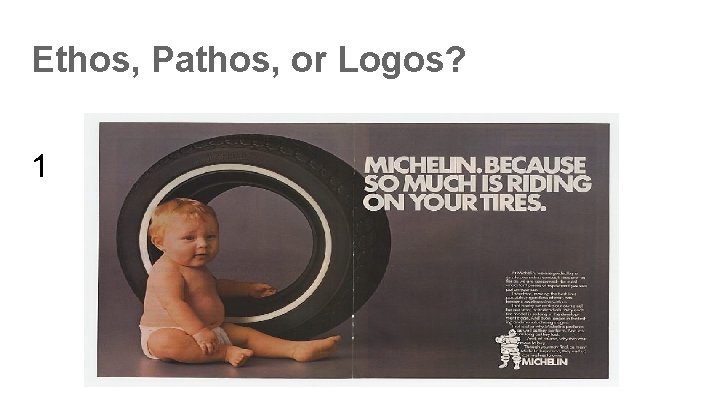 Ethos, Pathos, or Logos? 1 Ethos, Pathos, or Logos? 1