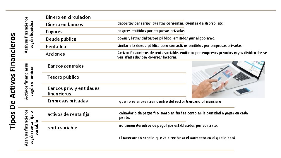 pagarés emitidos por empresas privadas bonos y letras del tesoro público, emitidos por el