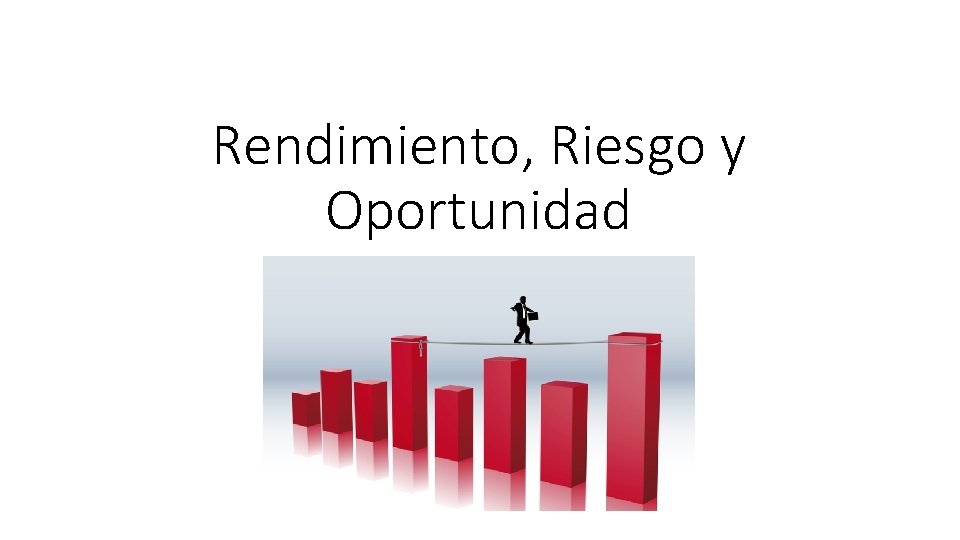 Rendimiento, Riesgo y Oportunidad 