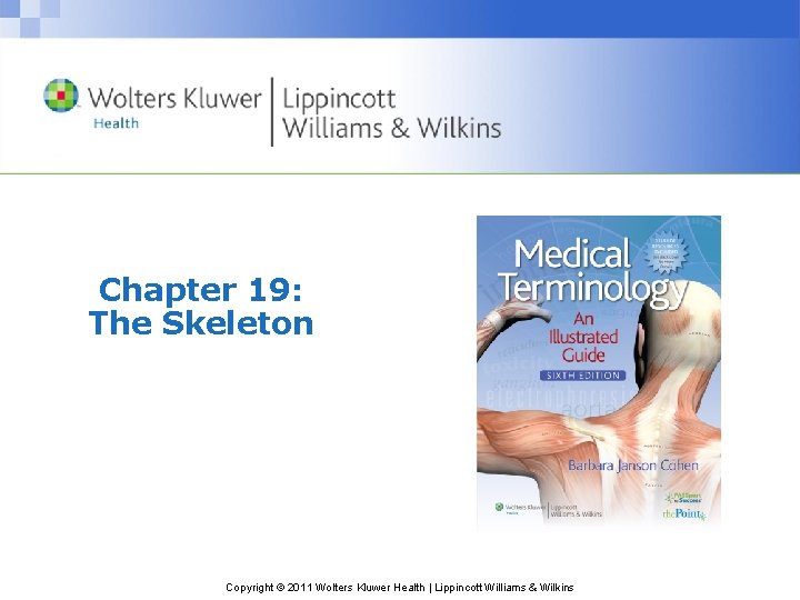 Chapter 19: The Skeleton Copyright © 2011 Wolters Kluwer Health | Lippincott Williams &