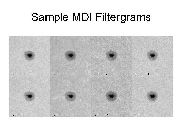 Sample MDI Filtergrams 