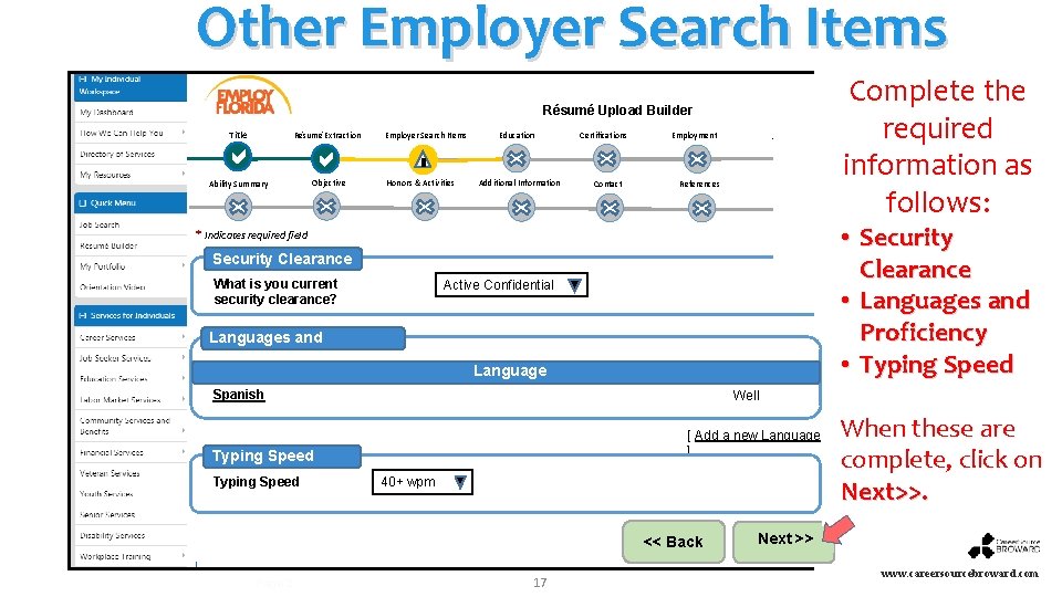 Other Employer Search Items Résumé Upload Builder Title Résumé Extraction Ability Summary Objective Employer