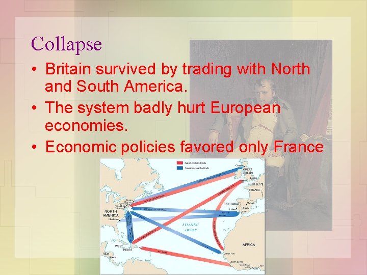 Collapse • Britain survived by trading with North and South America. • The system