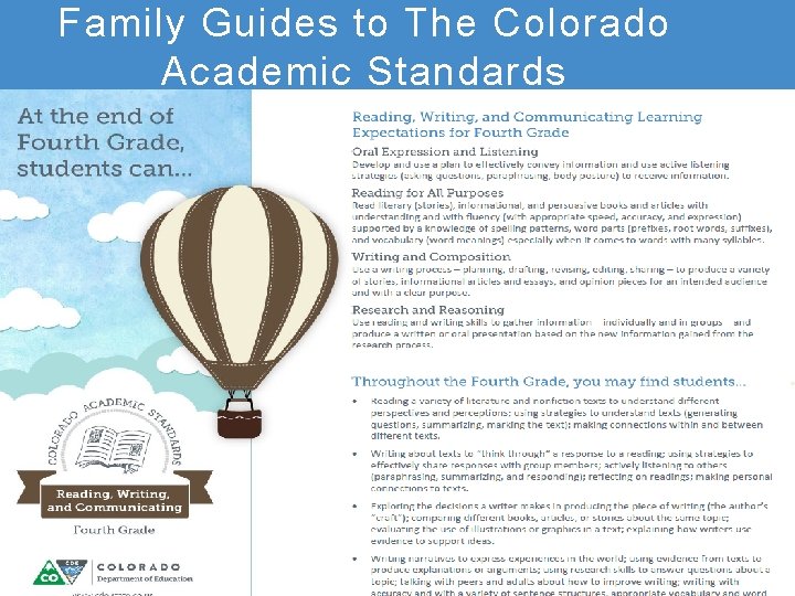 Family Guides to The Colorado Academic Standards 16 Office of Standards and Instructional Support