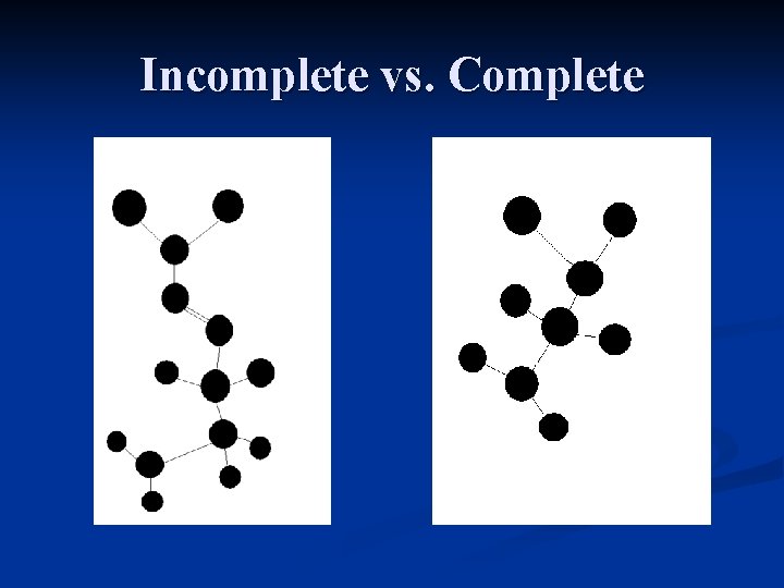 Incomplete vs. Complete 