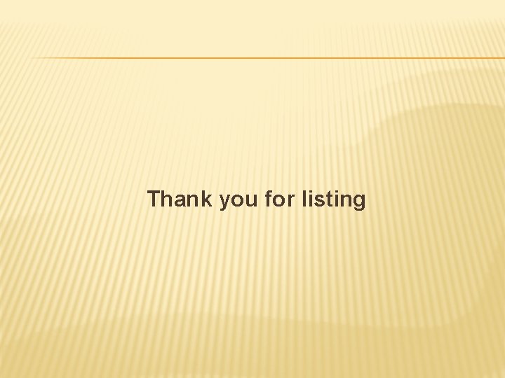 Thank you for listing 