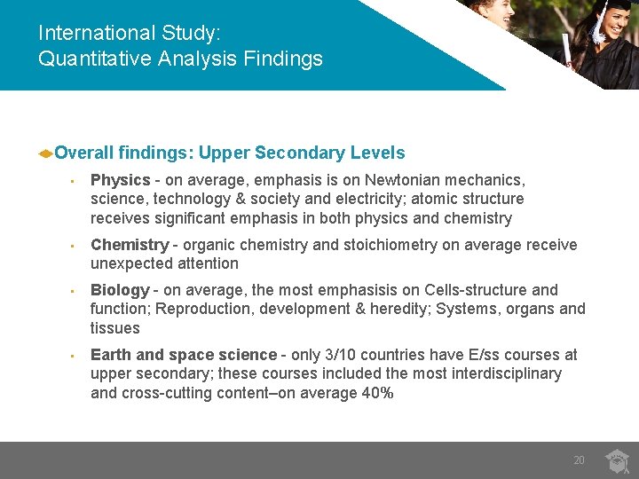 International Study: Quantitative Analysis Findings Overall findings: Upper Secondary Levels • Physics - on International Study: Quantitative Analysis Findings Overall findings: Upper Secondary Levels • Physics - on