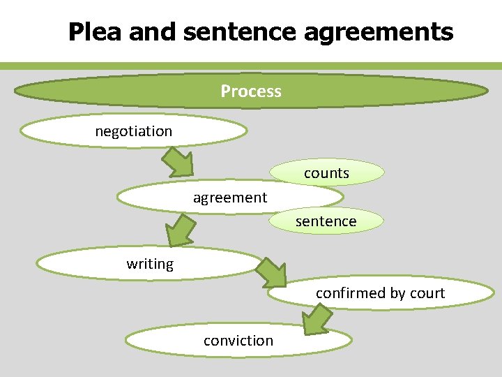 Plea and sentence agreements Process negotiation counts agreement sentence writing confirmed by court conviction