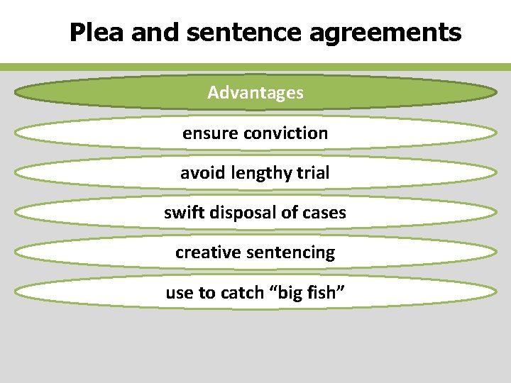 Plea and sentence agreements Advantages ensure conviction avoid lengthy trial swift disposal of cases