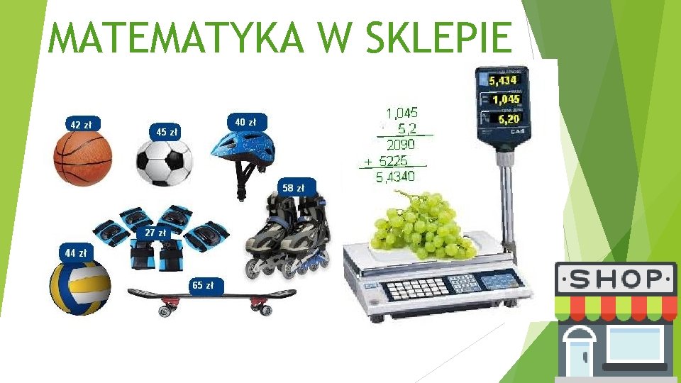 MATEMATYKA W SKLEPIE 