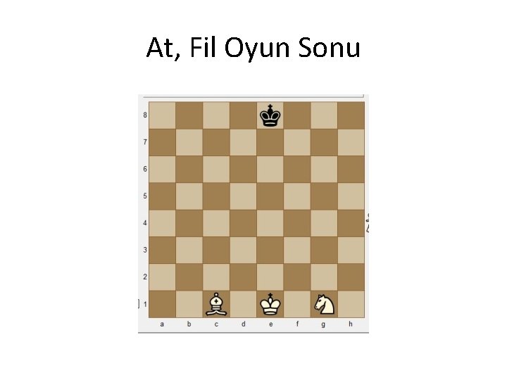 At, Fil Oyun Sonu At, Fil Oyun Sonu