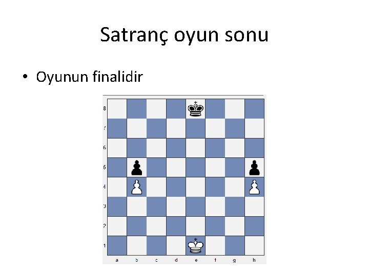 Satranç oyun sonu • Oyunun finalidir Satranç oyun sonu • Oyunun finalidir