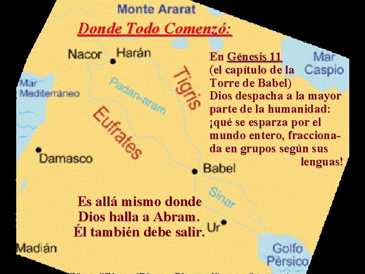 Donde Todo Comenzó: En Génesis 11 (el capítulo de la Torre de Babel) Dios