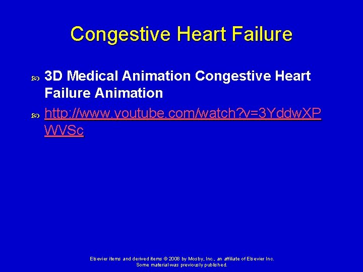 Congestive Heart Failure 3 D Medical Animation Congestive Heart Failure Animation http: //www. youtube. Congestive Heart Failure 3 D Medical Animation Congestive Heart Failure Animation http: //www. youtube.