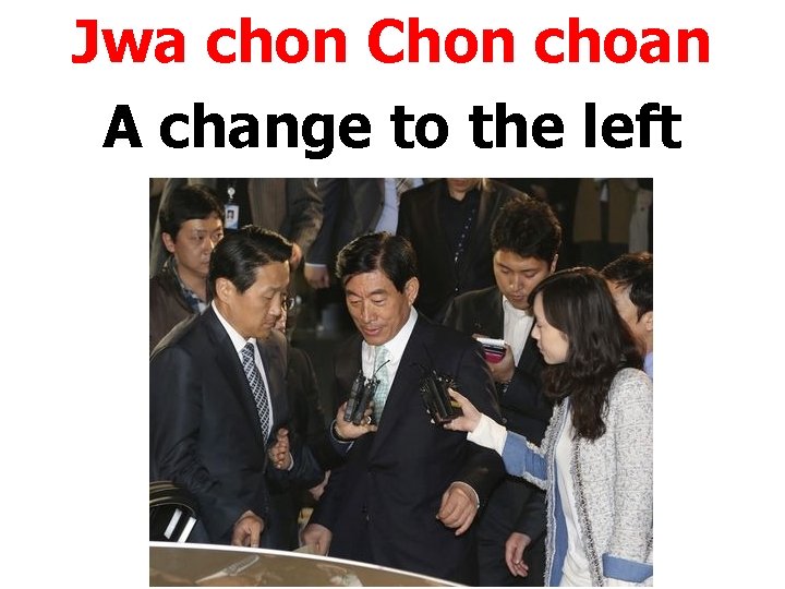 Jwa chon Chon choan A change to the left 