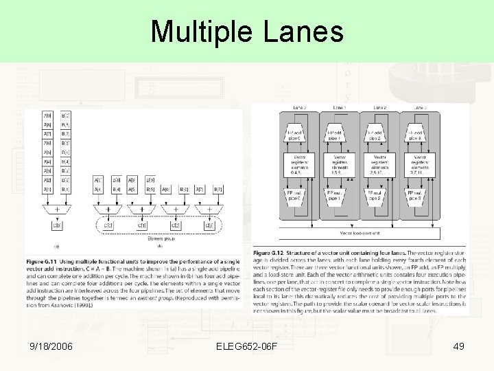 Multiple Lanes 9/18/2006 ELEG 652 -06 F 49 