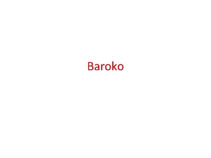 Baroko 