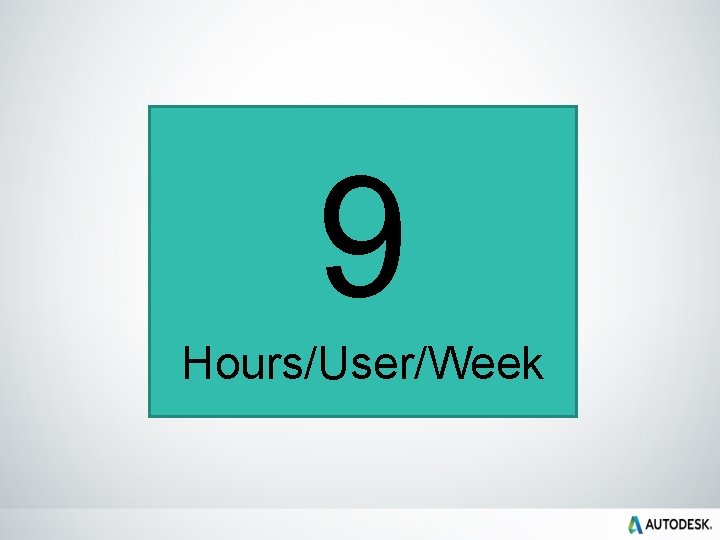 9 Hours/User/Week 