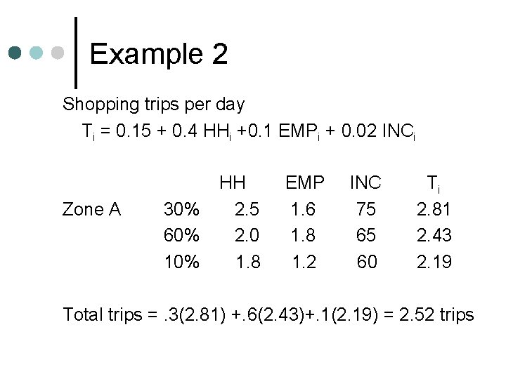 Travel Demand Forecasting Trip Generation CE 331 Transportation