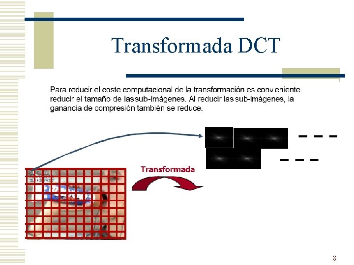 Transformada DCT 8 Transformada DCT 8