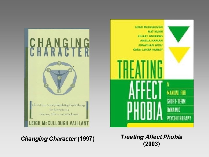 Changing Character (1997) Treating Affect Phobia (2003) 