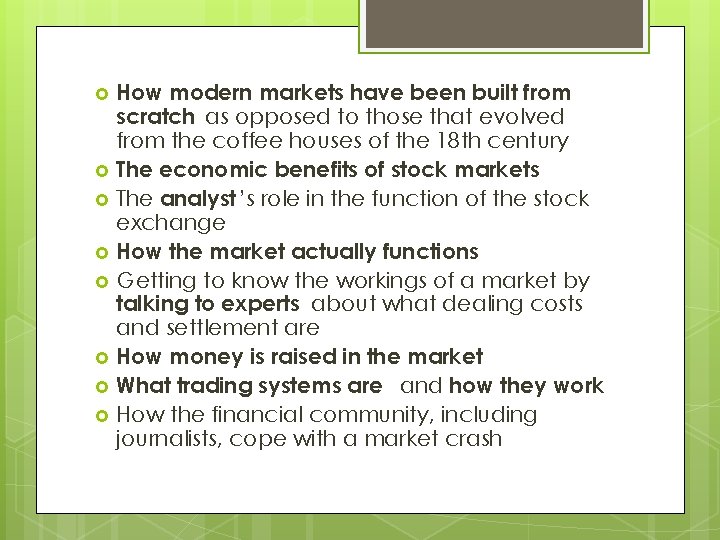 How modern markets have been built from scratch as opposed to those that evolved How modern markets have been built from scratch as opposed to those that evolved