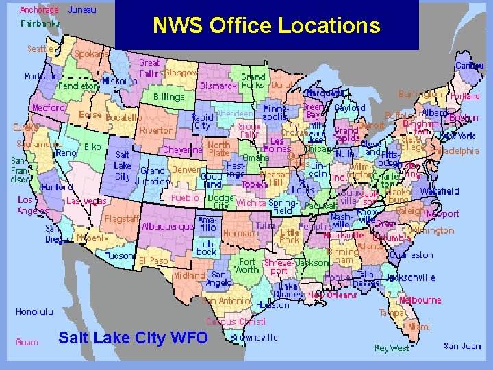 NWS Office Locations Salt Lake City WFO 