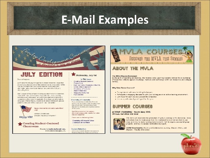 E-Mail Examples 