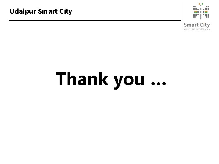 Udaipur Smart City Thank you … 